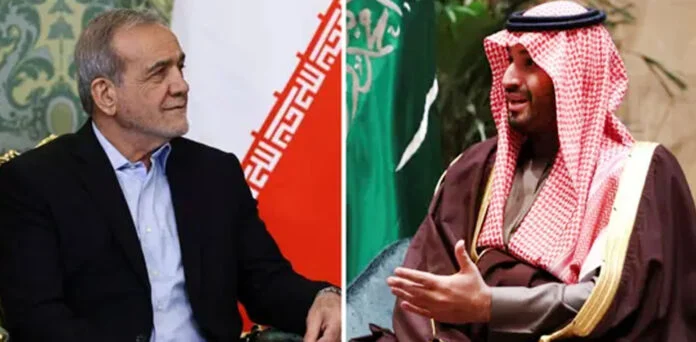 “سعودی ولی عہد کی ایرانی صدر سے گفتگو: امن کی امید، تابکاری اثرات کی تردید”